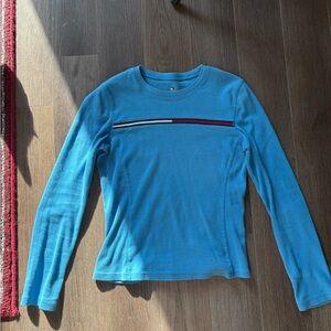 Blue Long Sleeve Tommy Hilfiger Shirt